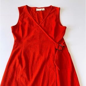 Cynthia Rowley cotton blend V neck false wrap dress size M excellent condition